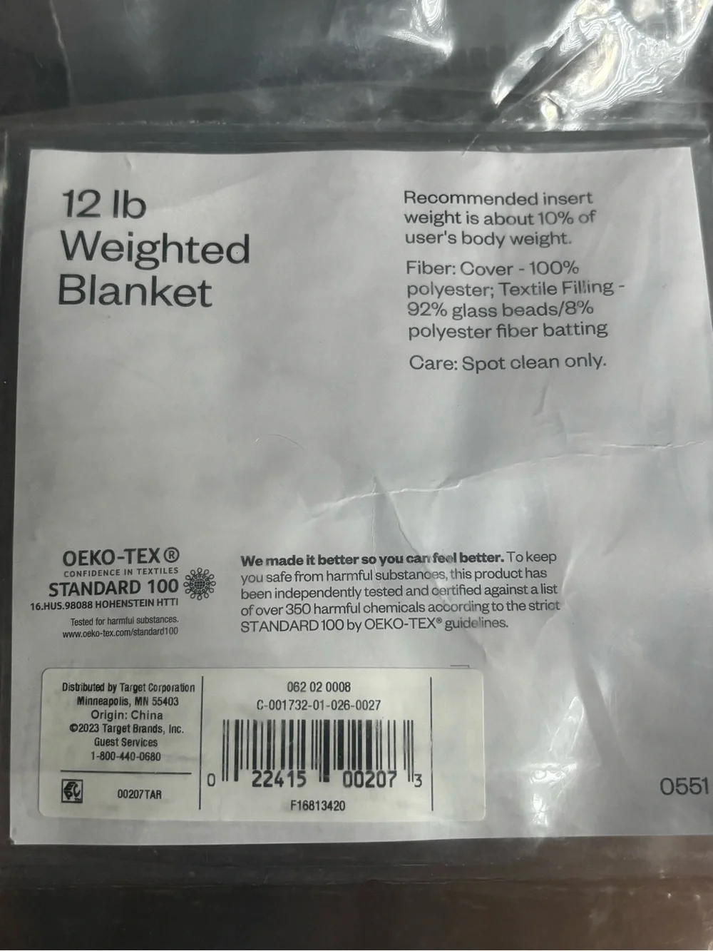 Target Light Gray Quilted Weighted Blanket